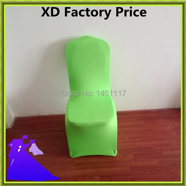 50pcs / a lot apple green chair covers with plain & spandex with chair