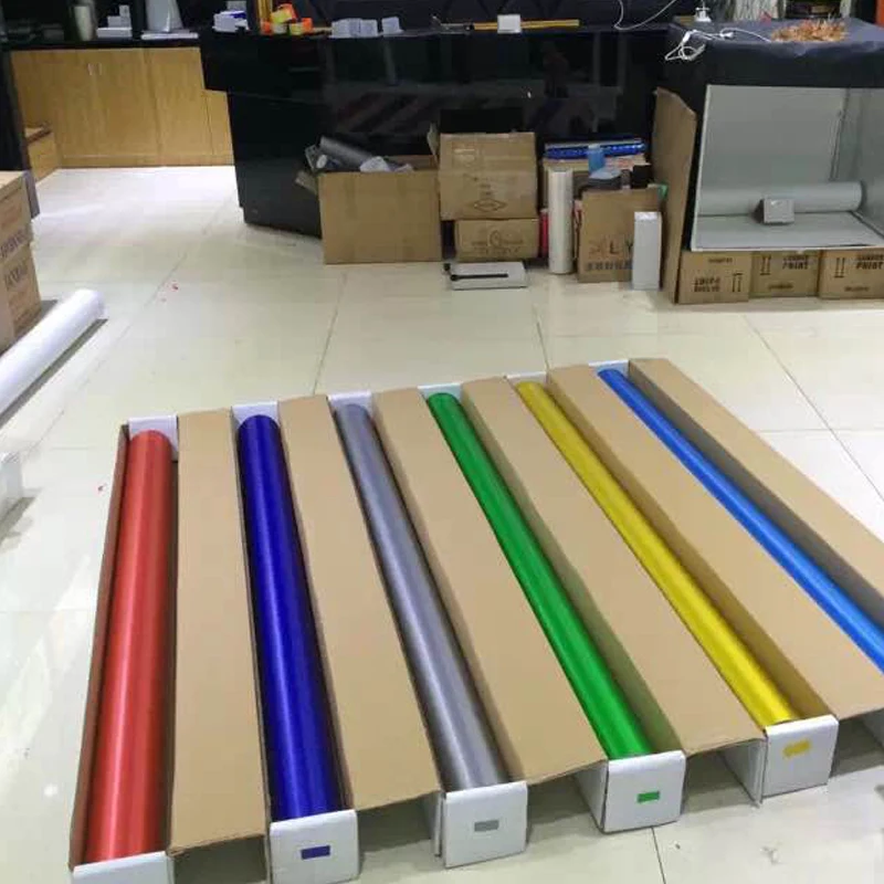 1,52x20 м воздушные пузыри оранжевый цвет матовый жемчуг углеродного волокна виниловая обертка