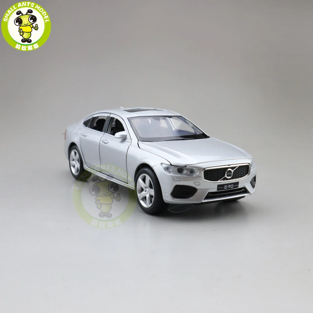 1/32 JACKIEKIM Volvo S90 литая модель автомобиля игрушки для детей Подарки для мальчиков девочек звуковое освещение