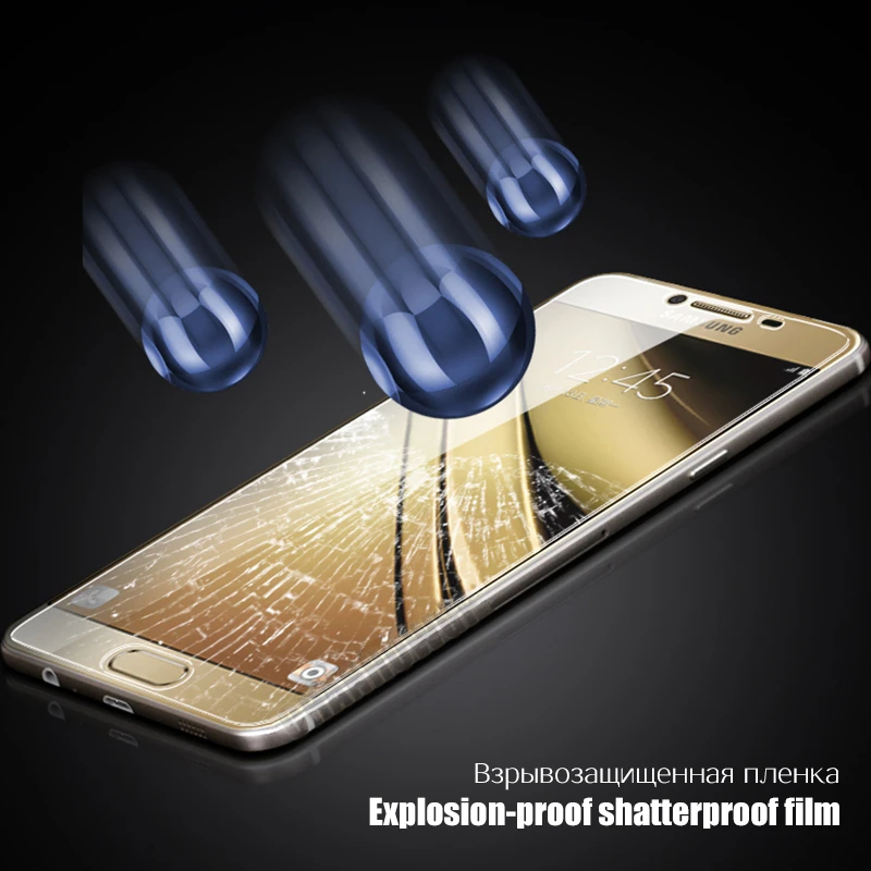 Закаленное стекло для Samsung Galaxy A6 A8 Plus J4 J6 J8 2018 Защита экрана Grand J2 Prime J7 Neo J5 J3 2017|tempered