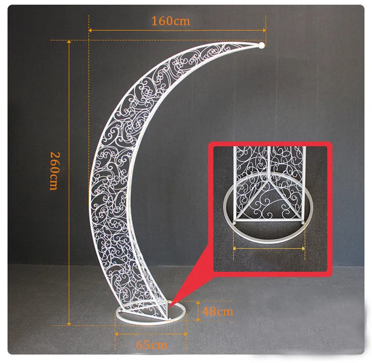 2,6 м свадебная АРКА наружная луноходная Арка искусственный цветок декор дорога ведущий вечерние Свадебный Декоративный фон реквизит для сцены подставка для цветов