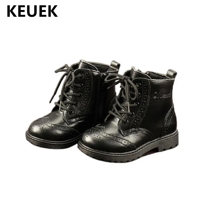 boys black ankle boots