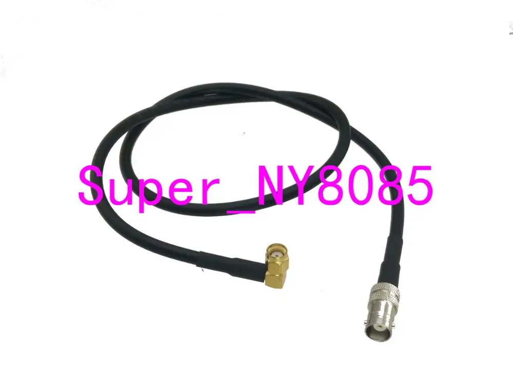 

RG58 BNC Female Jack to RP-SMA Male Jack Right angle RF Jumper pigtail Cable 10FT~20M