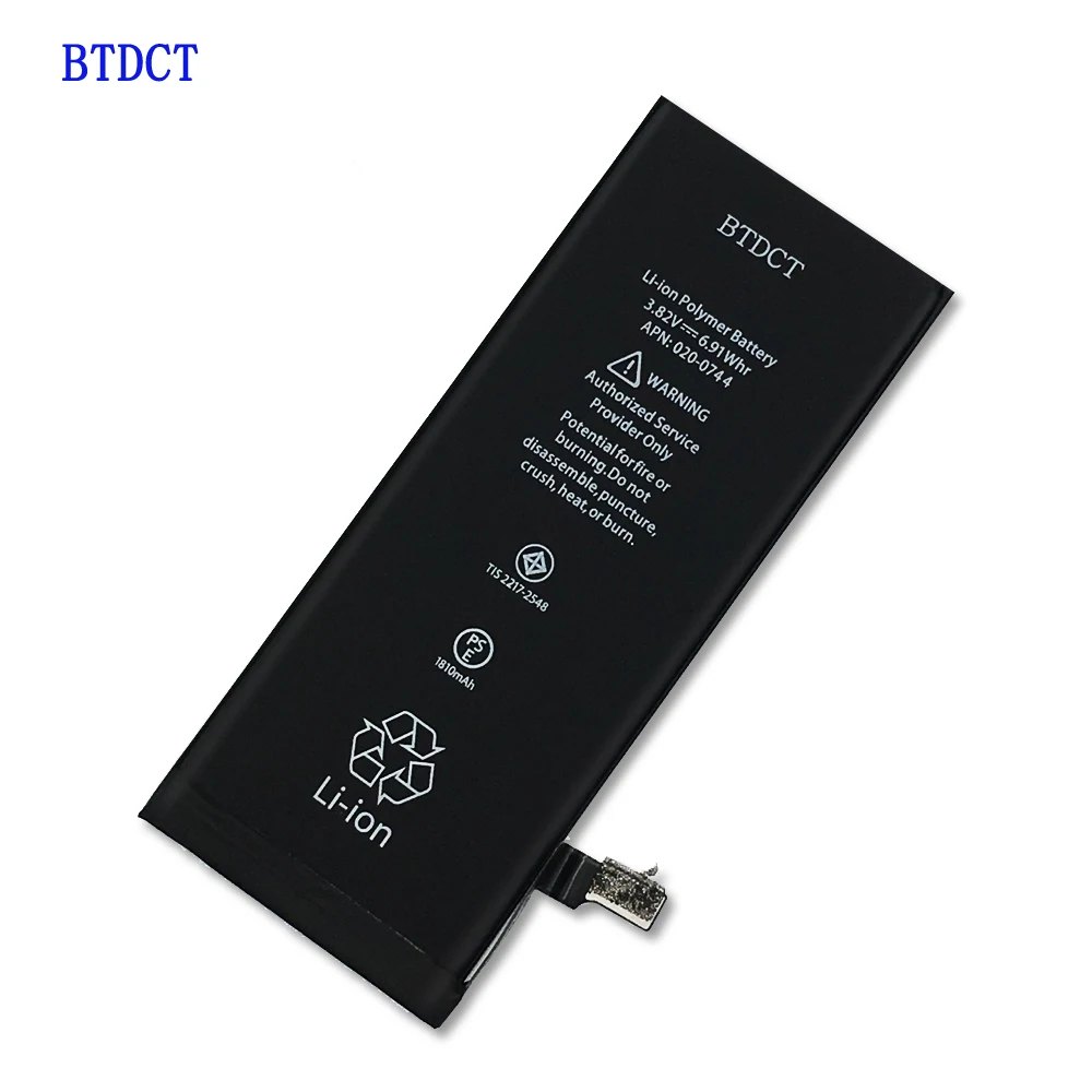 

Original BTDCT Li-ion Battery For Apple iPhone 6 6G Bateria Replacement Batteries Batarya Real 1810mAh Free batteries Sticker