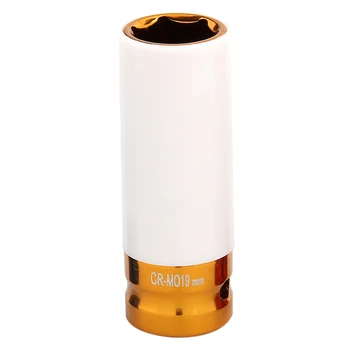 

Alloy Wheel 1/2" Drive 19mm Set Thin Wall Deep Impact Nut Socket Gold