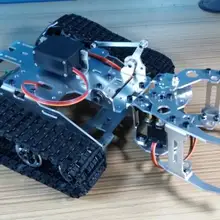 Сплав шасси танка, трактор гусеничный Интеллектуальный робот автомобиль избегание препятствий barrowland diy rc игрушка дистанционного управления