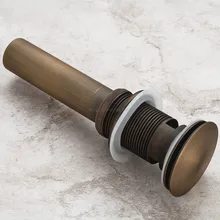Vintage Retro Antique Brass Large Round Cap Pop UP Bathroom Vessel Basin Sink Drain With Overflow asd003 Vintage Retro Antique Brass Large Round Cap Pop UP Bathroom Vessel Basin Sink Drain With Overflow asd003