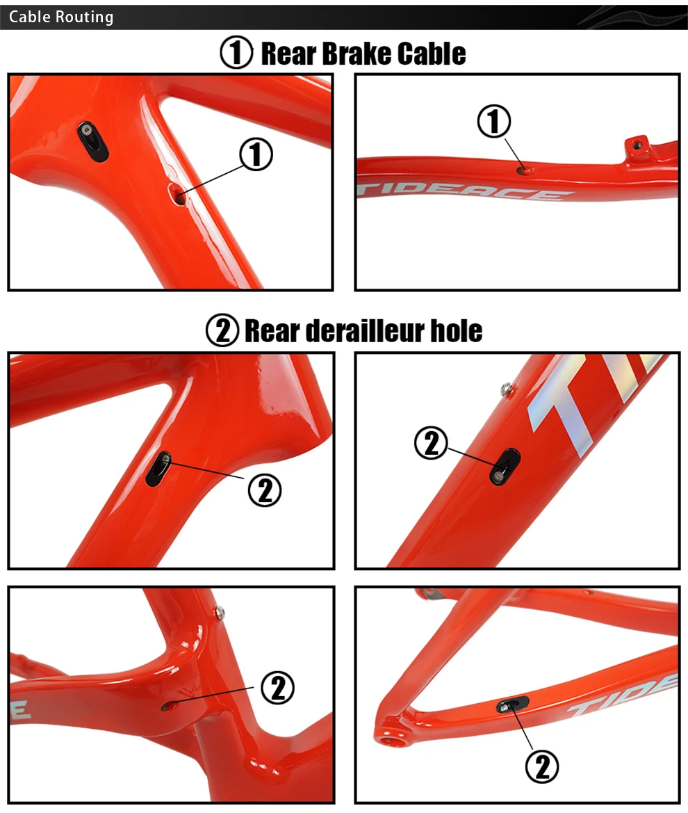 Tideace hardtail 27,5 er полный mtb карбоновая рама для горного велосипеда 27,5 плюс полностью углеродное волокно OEM boost горная рама