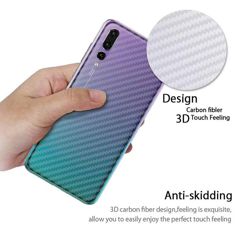Suntaiho 3D Carbon Fiber Rear Screen Protector for Huawei nova3i P20 mate10 Pro Honor 10 note10 Back Cover Protective Guard Film Suntaiho 3D Carbon Fiber Rear Screen Protector for Huawei nova3i P20 mate10 Pro Honor 10 note10 Back Cover Protective Guard Film