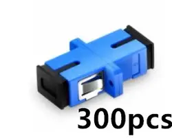 300 шт. SC PC upc адаптер pc-коннектор симплекс одномодовый пластик волокно оптический адаптер, волокно оптический разъем