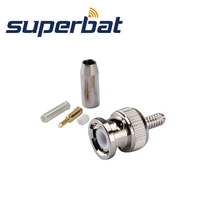 Superbat 10 шт. РЧ коаксиальный разъем завиток штекер для кабеля SHR-50-2 SFT-50-2