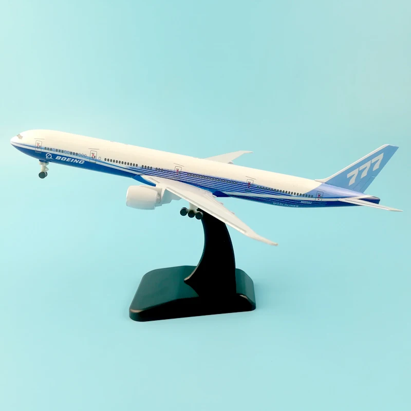 

20CM BOEING 777 METAL ALLOY MODEL PLANE AIRCRAFT MODEL TOY WHEELS AIRPLANE BIRTHDAY GIFT COLLECTION DESK TOY
