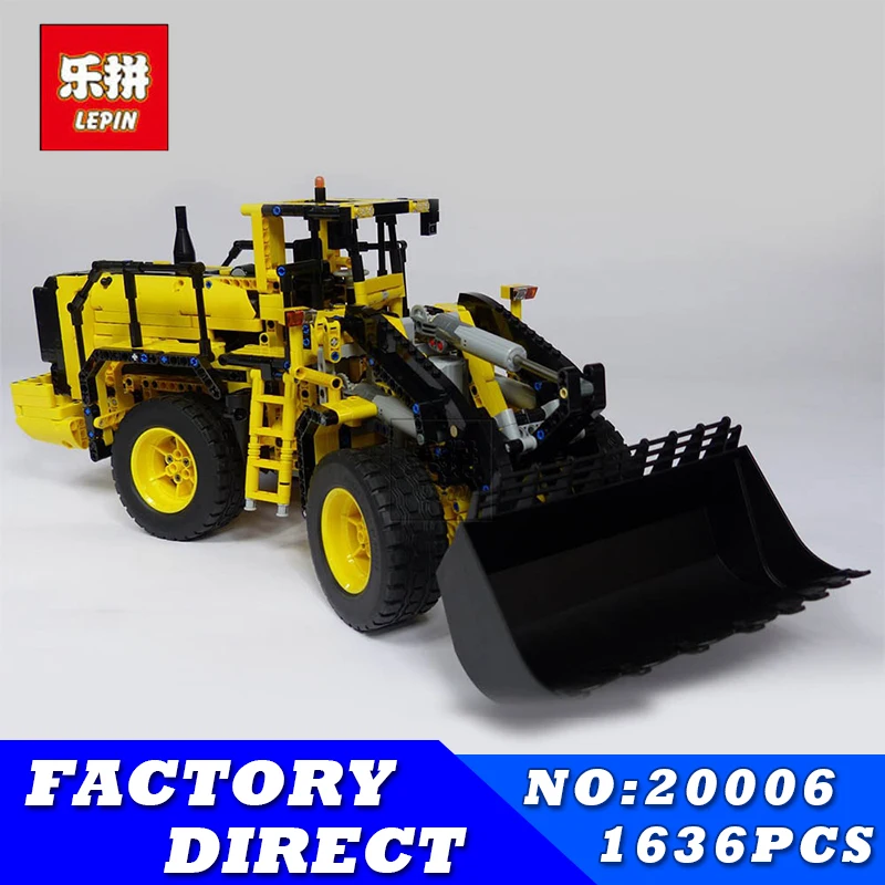 

LEPIN 20006 1636Pcs Technic Series Volvo L350F Wheel Loader Model Building Blocks Bricks Children Toy Gift Compatible with 42030