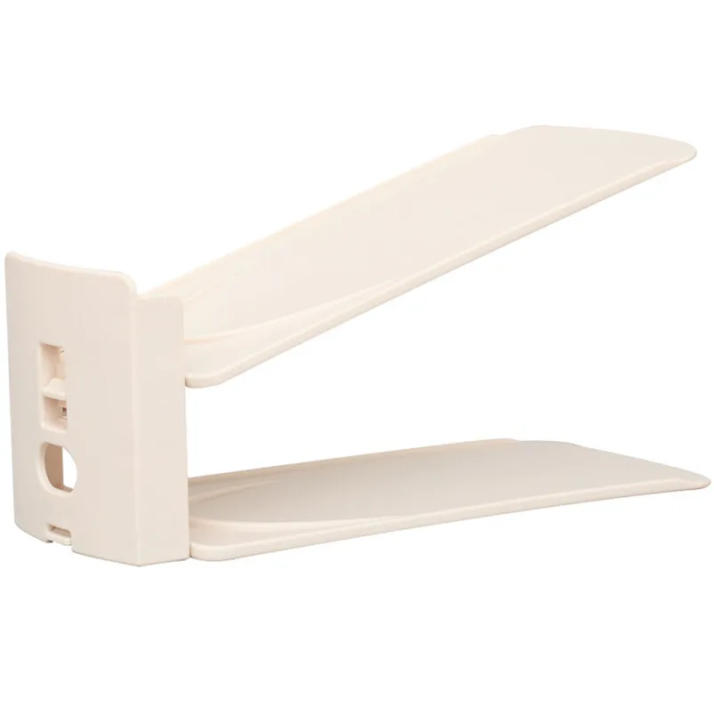 Shoes Organizer Rack Standing Display Storage Racks Space-Saving Plastic Double Layers Home Shop Wardrobe Supplies R03 (8)