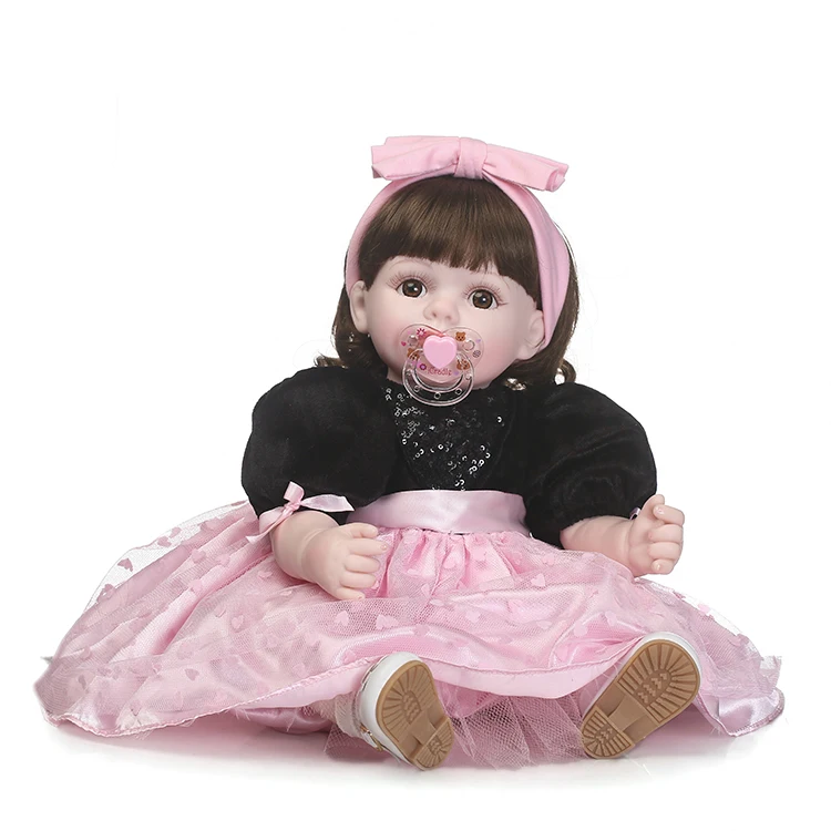 

NPKCOLLECTION simulation reborn doll soft real gentle doll hot sale doll for children's Gift with beautiful clothes and wig hair