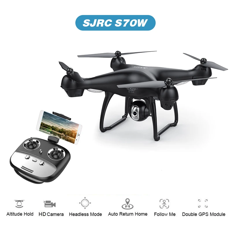S70W GPS FPV Дрон с 1080P HD широкоугольная камера WiFi видео в реальном времени следуй за