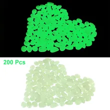 200 шт. светятся в темноте Галька Камни отлично подходит для заднего двора или внутреннего декора садовые аквариумы цветок кровать светящиеся яркие