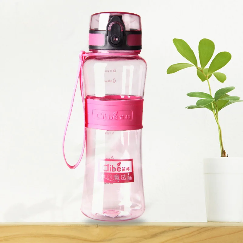 Герметичное уплотнение большой емкости чашка для воды с крышкой губ фильтр Мода лимонный напиток посуда дешевые чашки для сока KC1445 - Цвет: pink