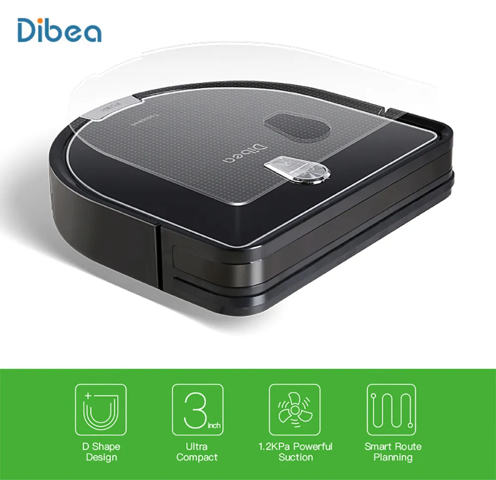 

Dibea D960 Robot Vacuum Cleaner Smart With Wet Mopping Robot Aspirador With Edge Cleaning Technology For Pet Hair Thin Carpets