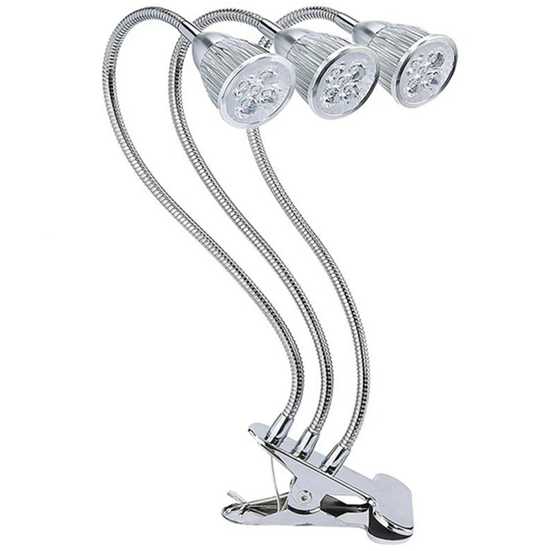 

15W 360 Degree Three Head Led Plant Grow Light Flexible Indoor Grow Light Plant Grow Lamp For Indoor Plants Greenhouse Eu Plug