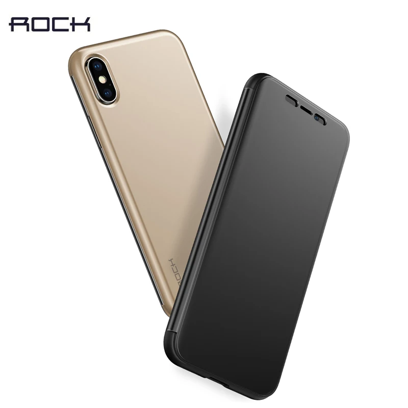 

Flip Case for iphone X Case,Rock DR.V Series Transparent Visible Window Protection Cover Case for iPhoneX 10 Capa drop shipping