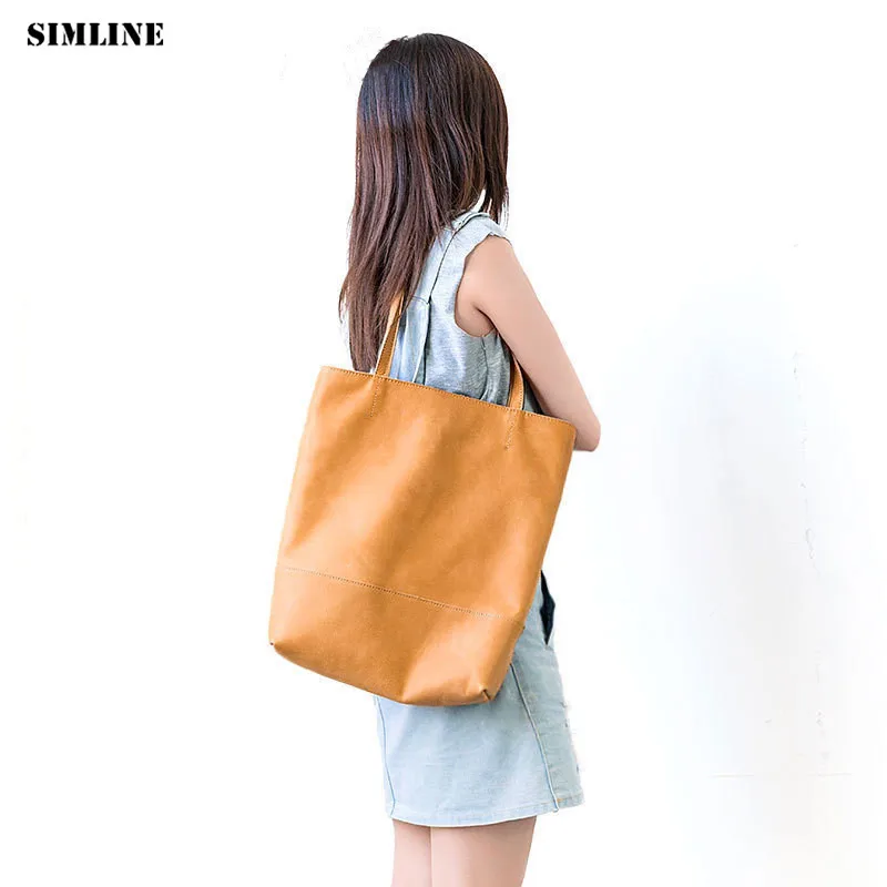 Brand Vintage Genuine Leather Tote Handbags Women Female Handbag Large Shoulder Bucket Bag Shopping Bags Casual Totes For Ladies Brand Vintage Genuine Leather Tote Handbags Women Female Handbag Large Shoulder Bucket Bag Shopping Bags Casual Totes For Ladies