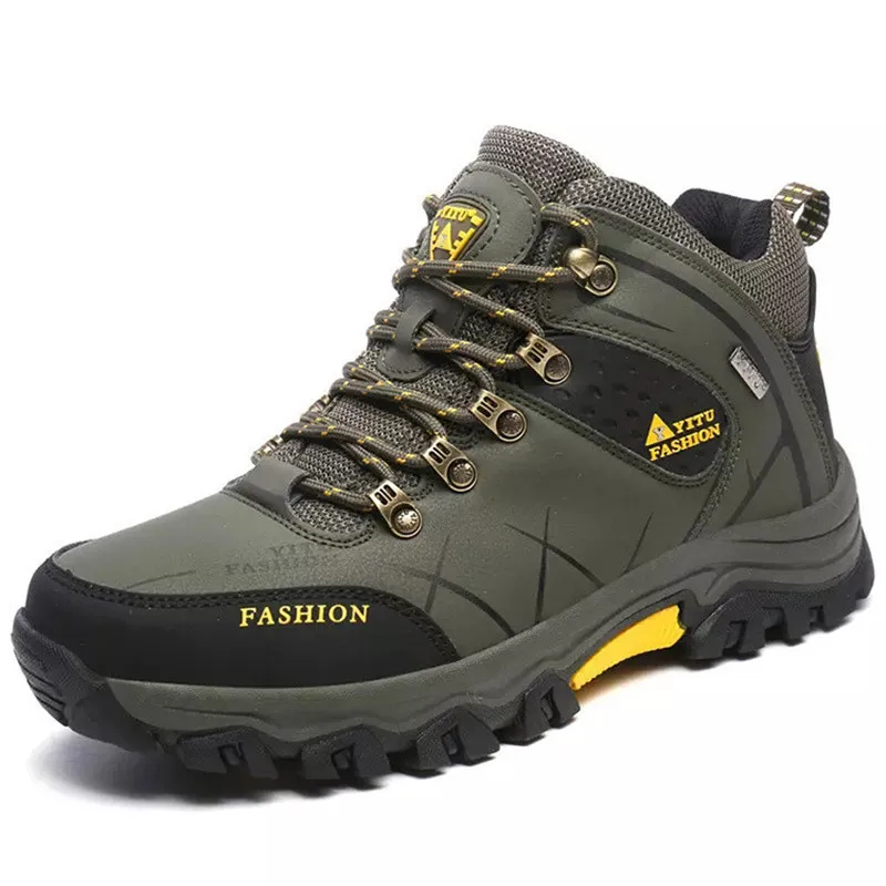 Обувь для пешего туризма мужские весенние походные ботинки обувь для альпинизма уличная спортивная обувь треккинговые кроссовки для тренировок на открытом воздухе - Цвет: Olive