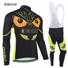 Bxio Eagle Style Cycling Sets Winter Thermal Fleece Pro Bicycle Clothing Multi Color Ropa Ciclismo Outdoor Mtb Bike Jersey 036
