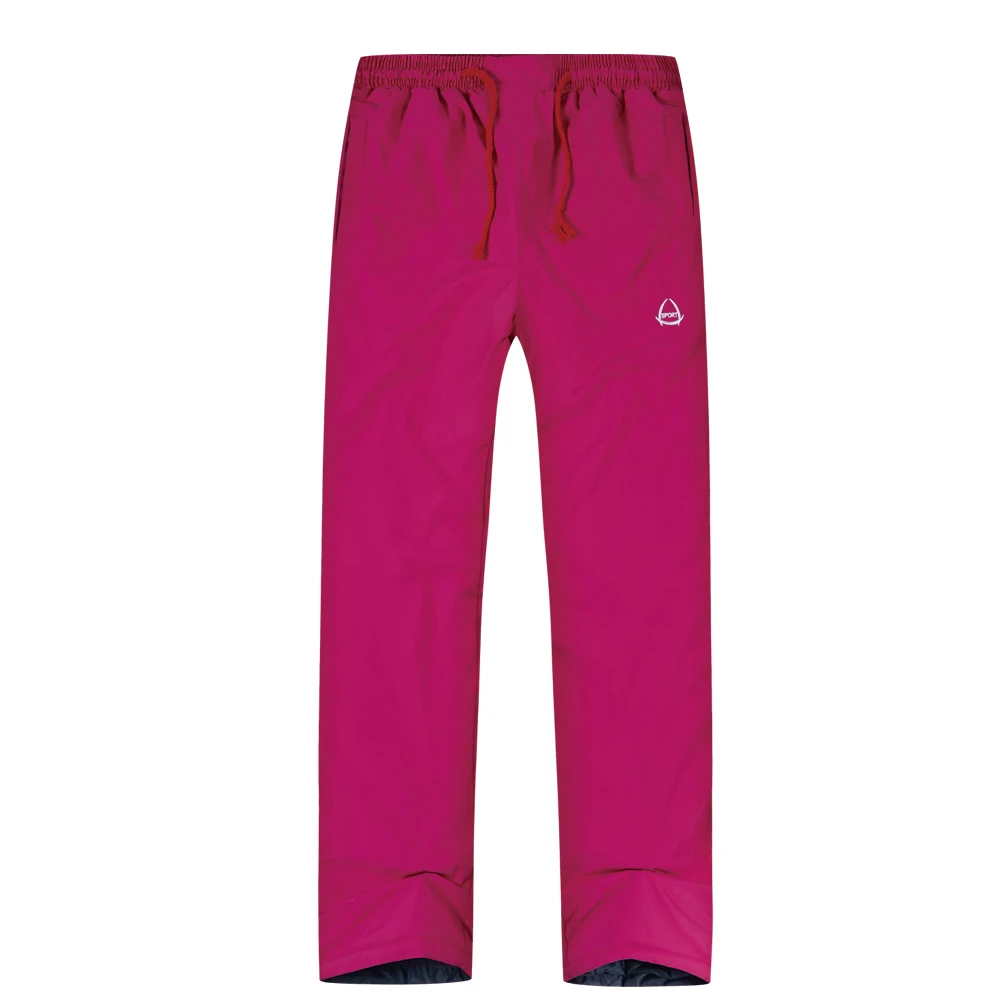 Женские лыжные брюки, брендовые новые уличные брюки высокого качества, мужские ветрозащитные водонепроницаемые теплые зимние штаны для сноуборда, туризма, кемпинга - Цвет: ROSE
