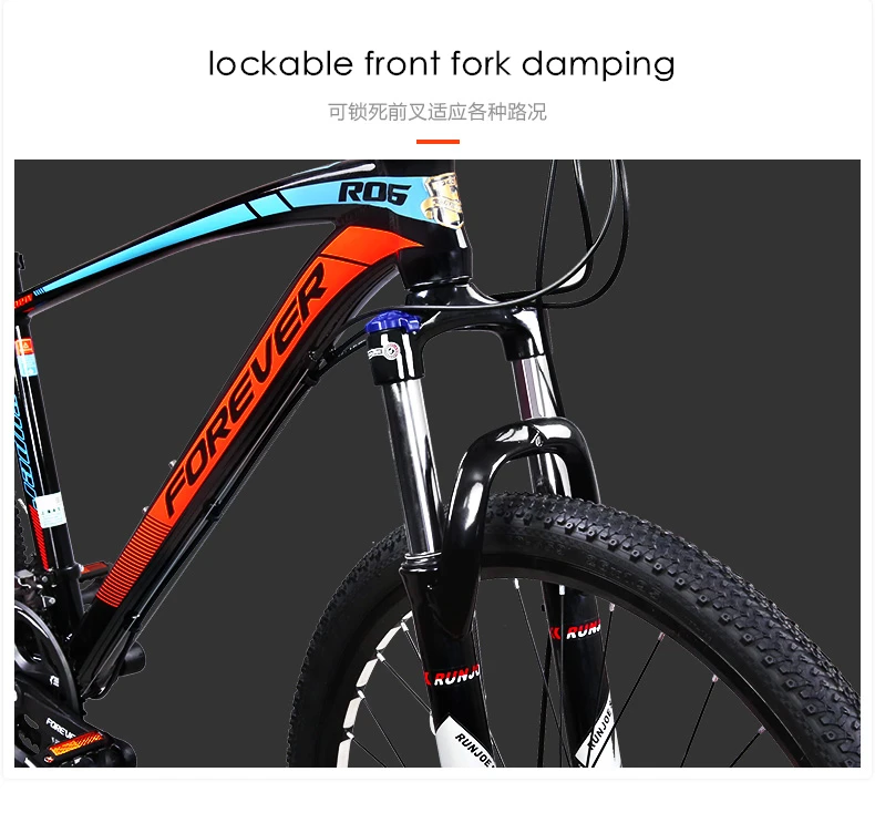 Clearance New Brand Aluminum alloy frame 27 speed disc brake one piece wheel mountain bike outdoor downhill bicicleta MTB Quality bicycle 25