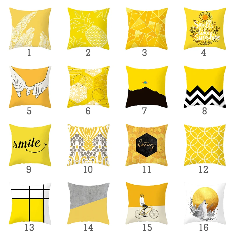 

45*45 Geometric Printing Cushion Cover Throw Pillow Case Sofa Car Waist Home Decor Soft Polyester Pillowcases