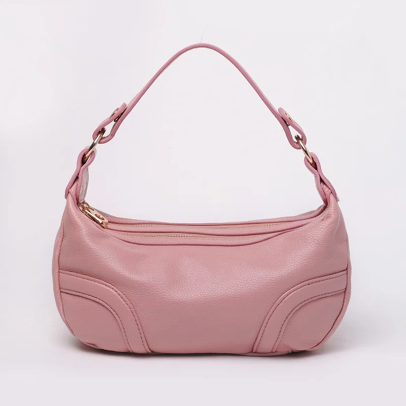 

Genuine Leather Women Messenger Bags Crossbody Bags High Quality Fashion Female Shoulder Bags Double Zipper Handbags Tote HB09