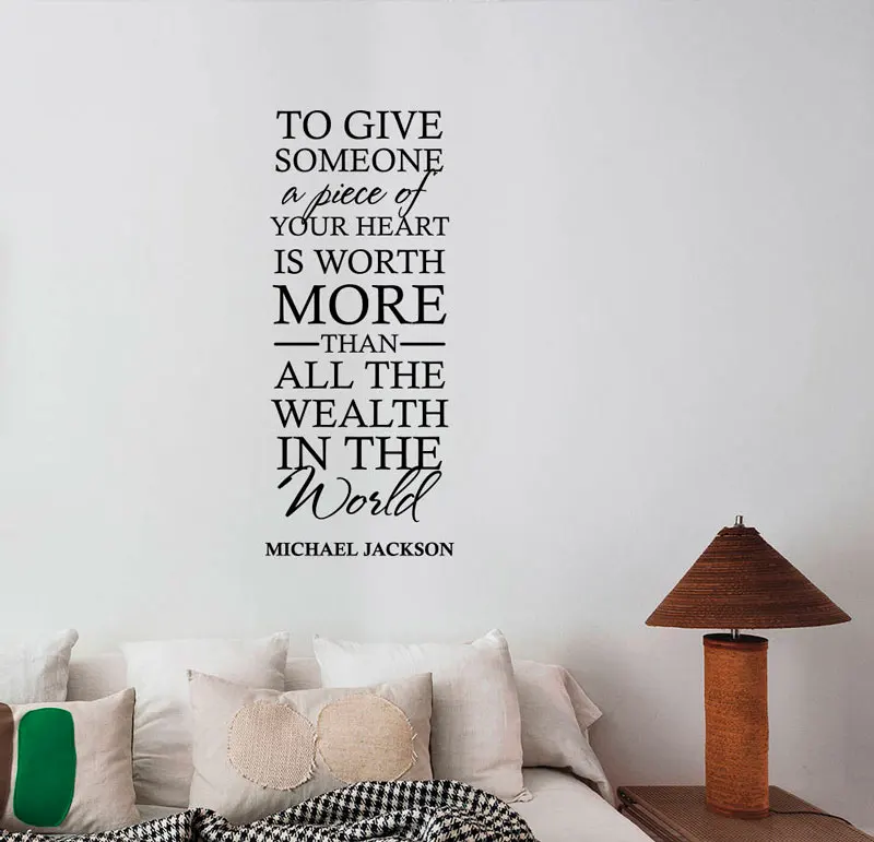 

Inspirational Wall Decal Michael Jackson Inspirational Sticker Vinyl Singer Pop Art King Bedroom Musical Decoration YY19