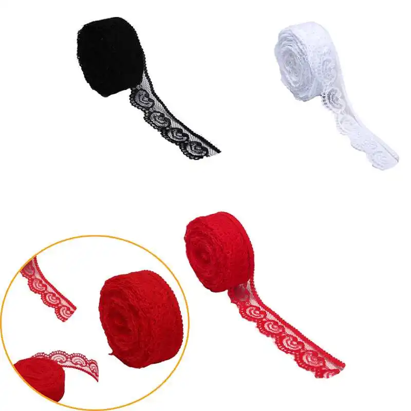 10Yards DIY Embroidered For Sewing Decoration african lace fabric High Quality Beautiful White Lace Ribbon Tape 30MM Trim |