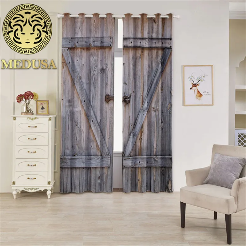 

Medusa door imitated Grommet Top Thermal Insulated Blackout window Curtains 2 Panels