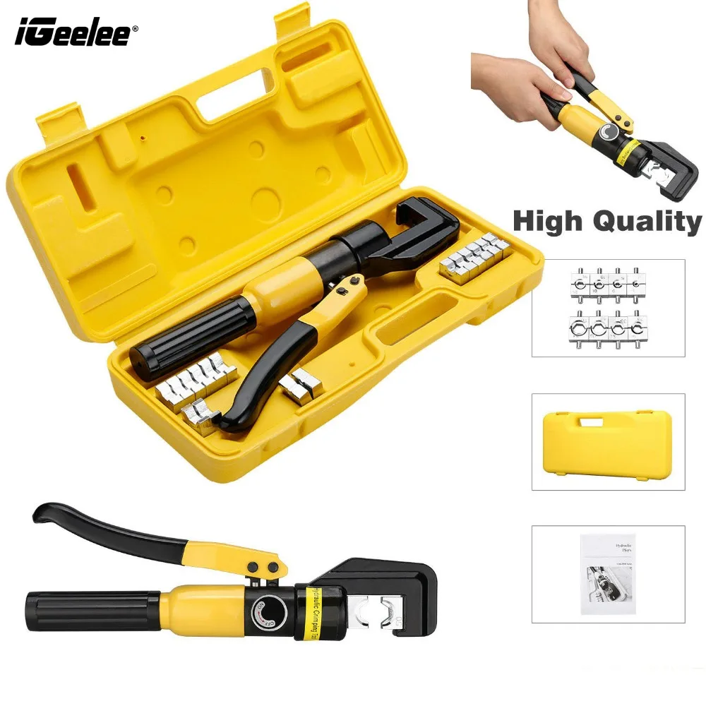 

iGeelee Ru& Es Warehouse Hydraulic Wire Crimping Tool Hydraulic Cable Crimping Plier (Z)YQK-70 Range 4-70MM2 Pressure 5-6T