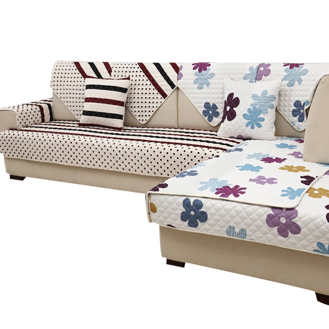 

Elegant Sofa Cover Chair Breathable Throw Kids Mat Tasteless Couch Furniture Protector Soft Slipcovers Corner Towel Mats