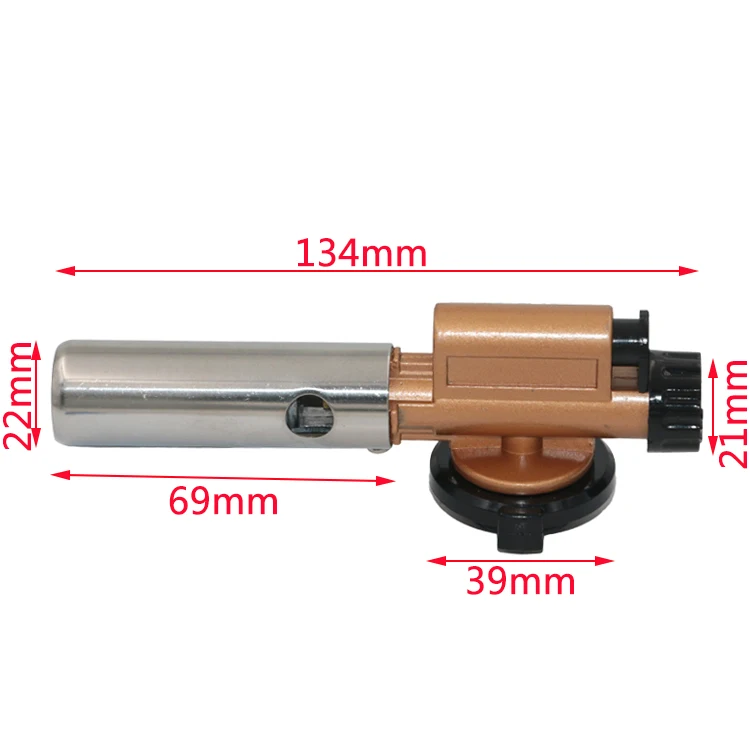 Metal Electronic Ignition Flame Gun Welding Gas Torch Lighter Heating Butane Camping Hiking Torch Welding Equipment