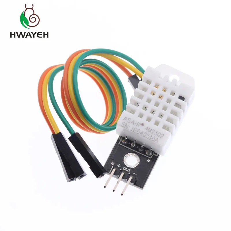 

10PCS DHT22 Digital Temperature and Humidity Sensor AM2302 Module+PCB with Cable for arduino
