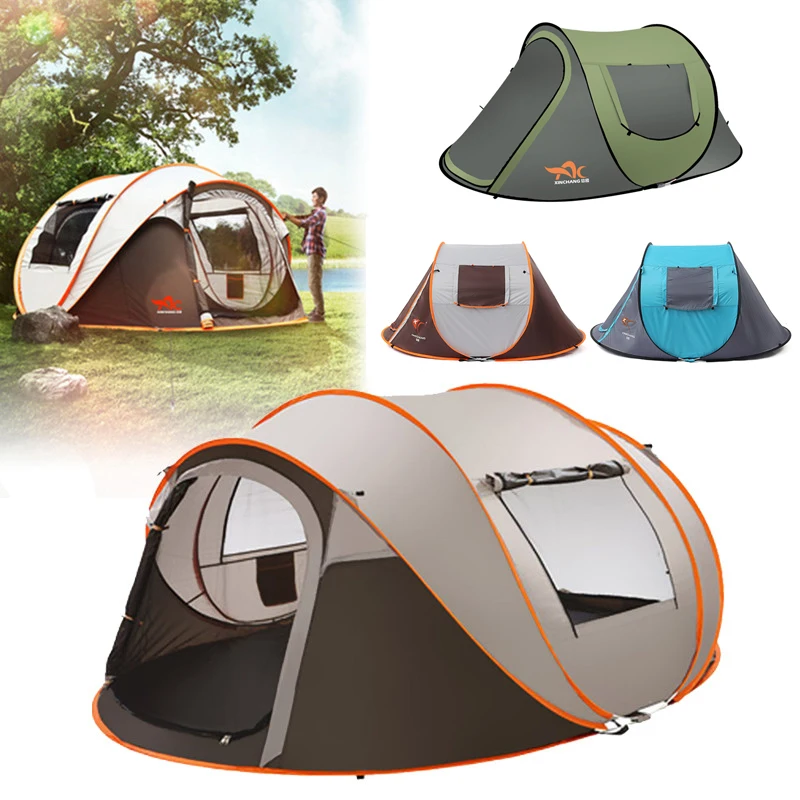 Barraca de Acampamento à Prova de Vento à Prova de Água Barraca de Instalação Instantânea ao ar Livre da Família Pessoas Totalmente Automático Automática Pop-up 4 Temporada 2-8 5 High Quality Esporte e Lazer