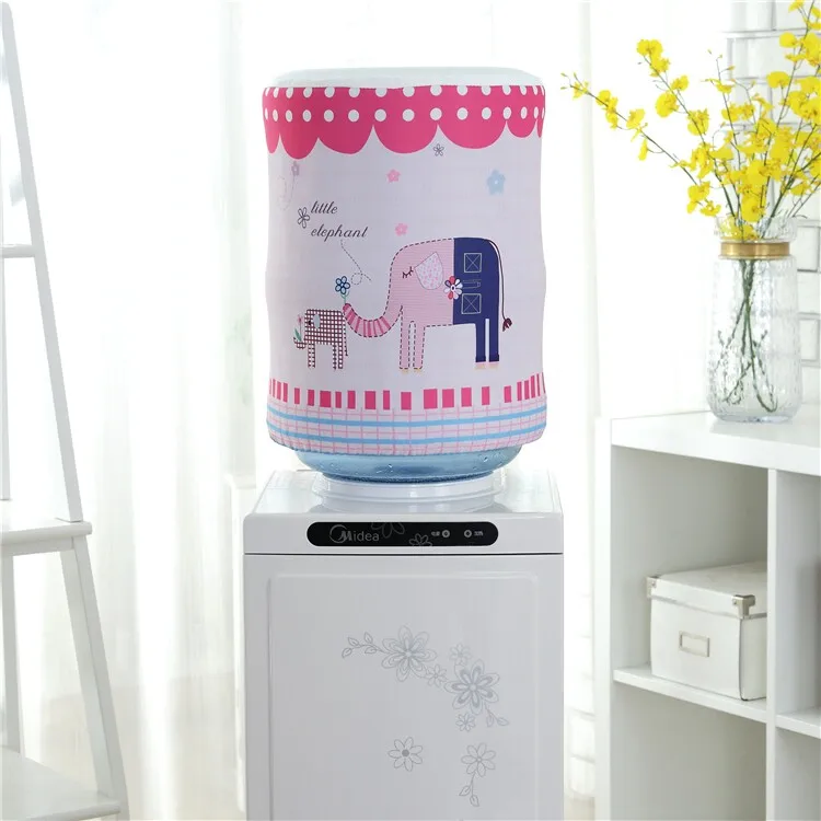 new 23types Dia.27cm Fashion Print Deer Fish Elephant Horse Tree Flower Rural Cloth Art Water Dispenser Dust Cover Bucket