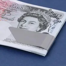 Портативные Мужские Женские кошельки для денег, держатели для кредитных карт, кошелек из нержавеющей стали, застежка сумки из сплава, зажим для карт, Повседневная бумажная папка