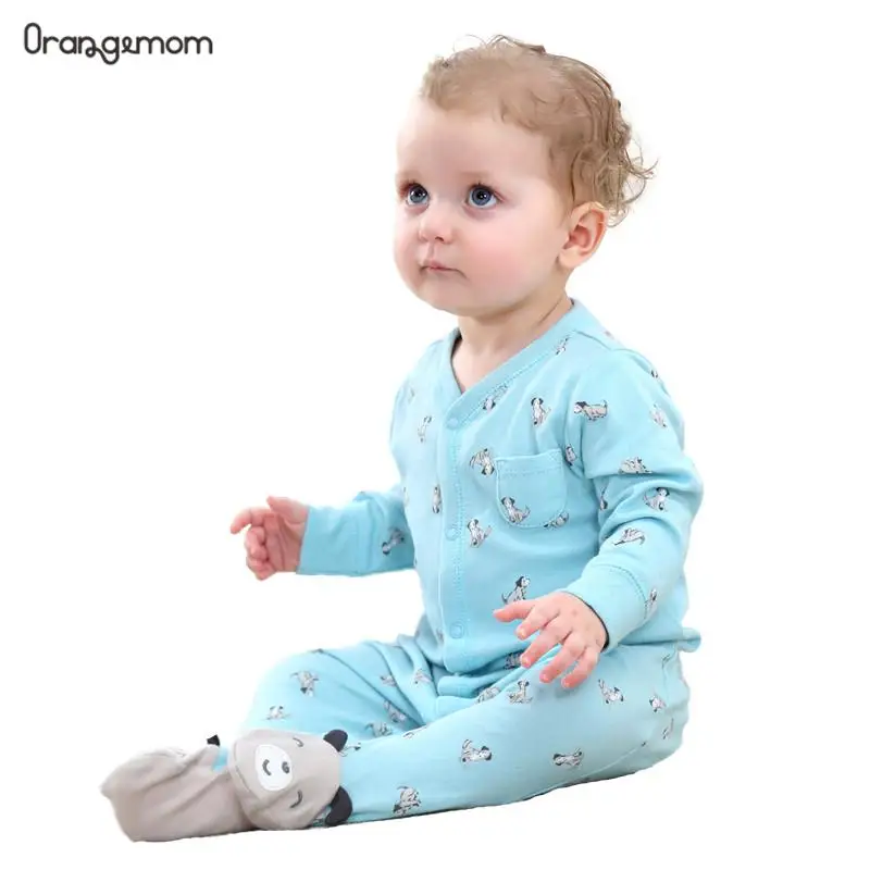 Orangemom/2021 модные детские пижамы Одежда для маленьких девочек унисекс мальчиков