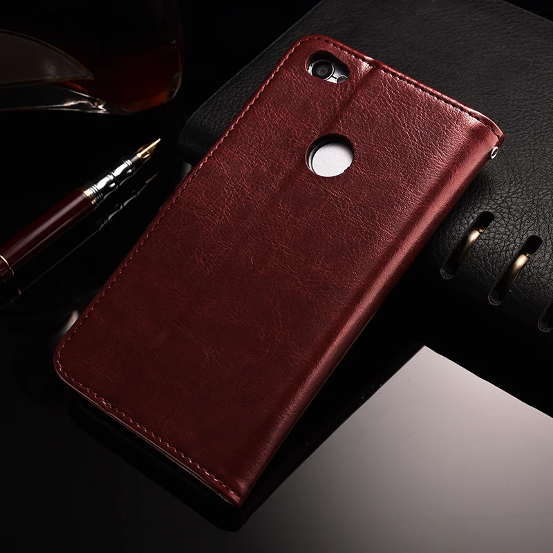TOMKAS Wallet Case For Xiaomi Redmi Note 5A Case Flip Cover Plain Business Cases For Redmi Note 5A With Kickstand (5)