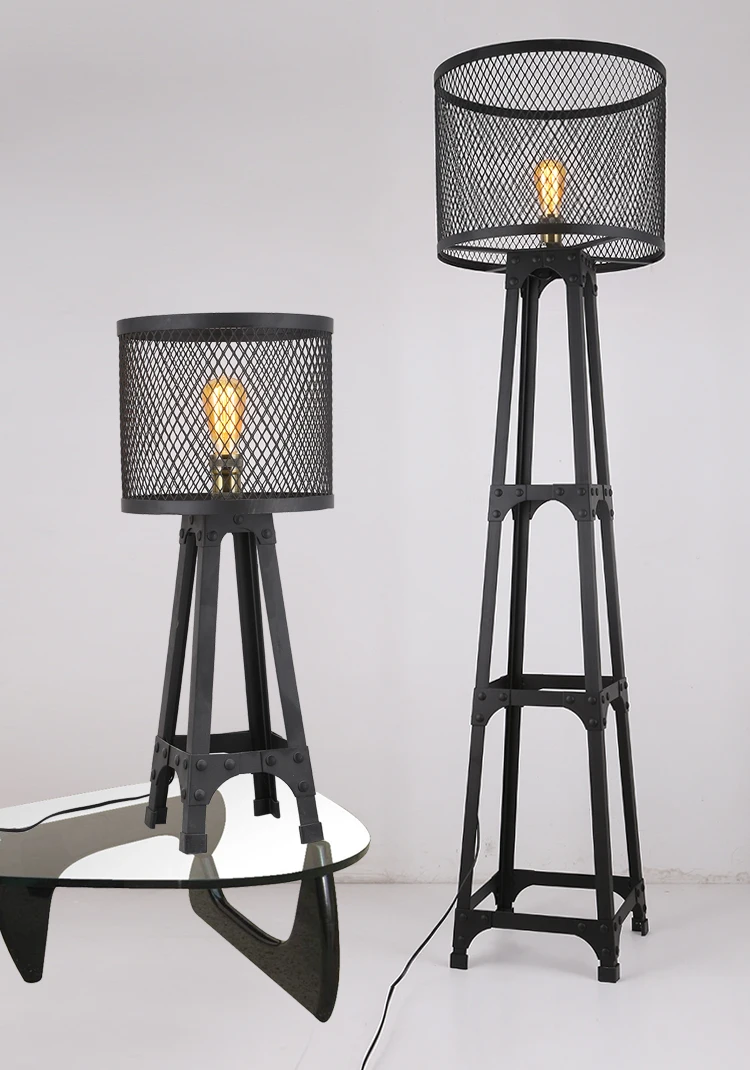

Antique industrial wind metal creative iron - art - iron - art model floor lamp