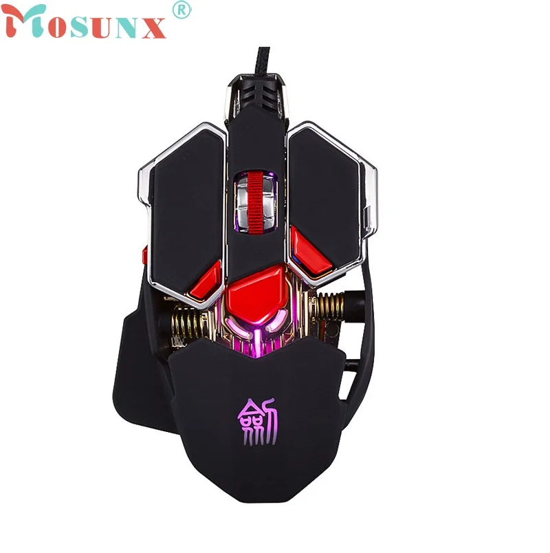 Beautiful Gift 100% Brand New Professional 4000DPI 10D LED Sword Master Optical Wired Gaming Mouse Wholesale price Jul6