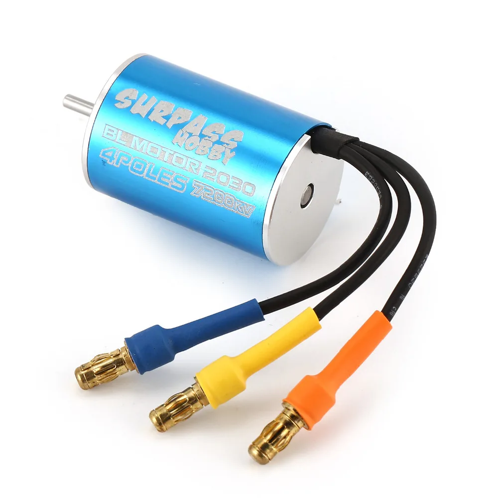 surpass 3650 5900KV 4 Poles Brushless Motor for 1//10 1//16 1//18 RC Car Boat