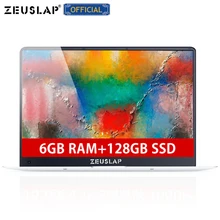 ZEUSLAP-X5 15,6 дюймов 1920X1080 P 6 ГБ ОЗУ + 128 Гб SSD Windows 10 система ультратонкий четырехъядерный Ноутбук Нетбук Компьютер