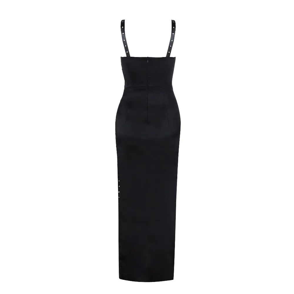 up Dentelle Sangle Soirée En De Chaude Robe Bandage Robes Noir Célébrité Long Vente Mode Out Hollow pxd0w48q8