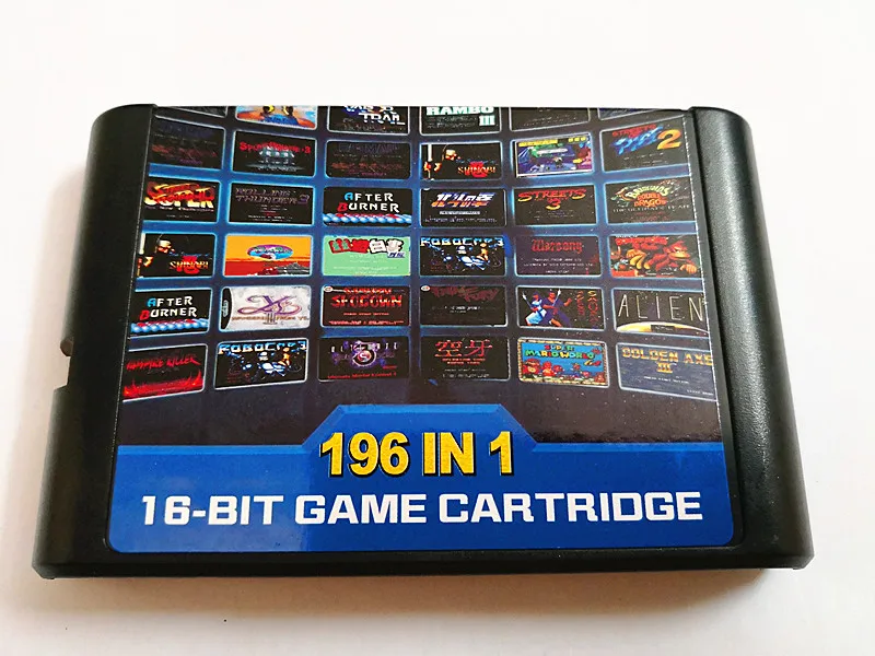 2018 !!! 196 in 1 multi games batter than 112 in 1 and 126 in 1 For Sega Mega Drive For PAL and NTSC drop shipping